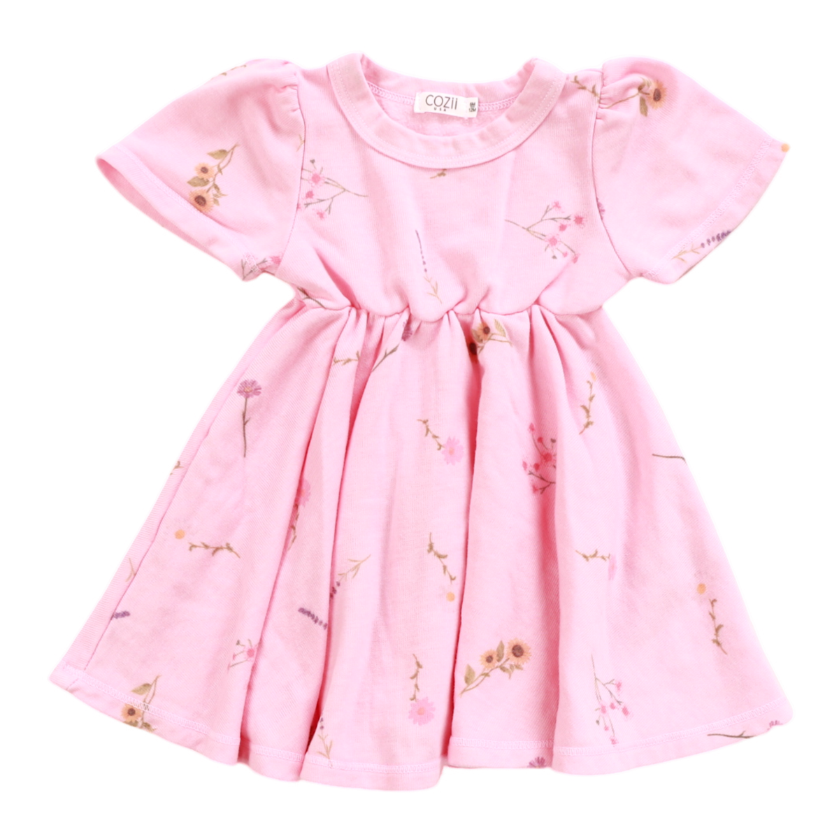 Short Sleeve Wild Flower Dress - Twinkle Twinkle Little One