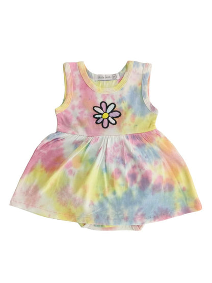 Happy Smile Tie Dye Dress Onesie - Twinkle Twinkle Little One