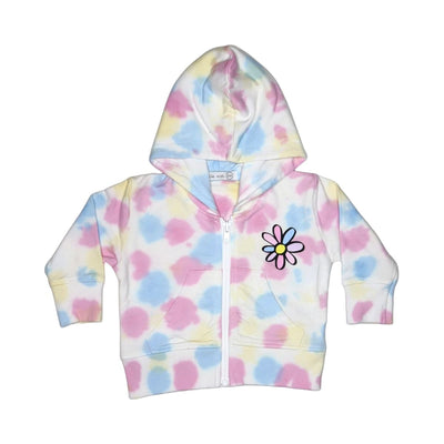 Happy Smile Tie Dye Zip Hoodie - Twinkle Twinkle Little One