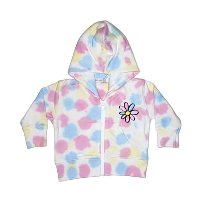Happy Smile Tie Dye Zip Hoodie - Twinkle Twinkle Little One