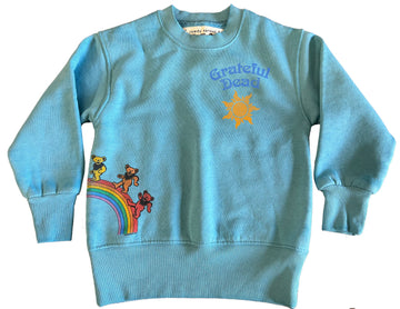Grateful Dead Rainbow Bears Crewneck Sweatshirt - Bluest Skies - Twinkle Twinkle Little One