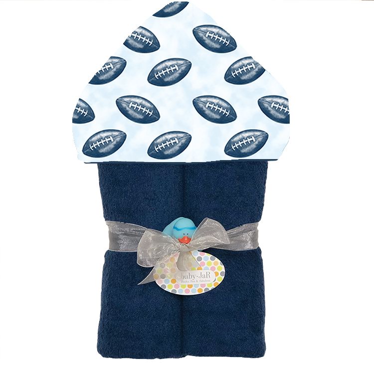 Football Plush Deluxe Hooded Towel - Twinkle Twinkle Little One