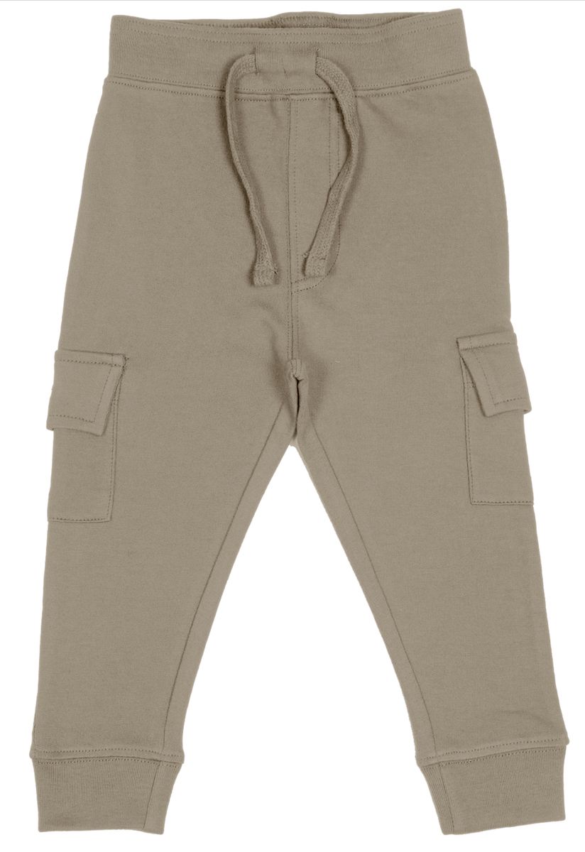 Stone French Terry Bolt 1/4 Zip Sweatshirt & Pocket Jogger Pant