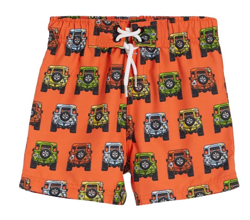 Orange Jeep Board Short