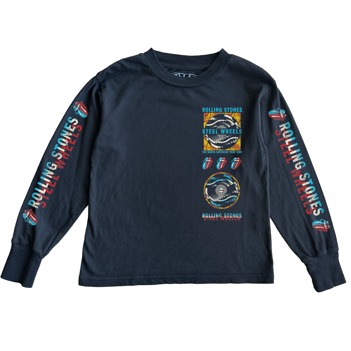 Rolling Stones - Steel Wheels Long Sleeve Racing Tee