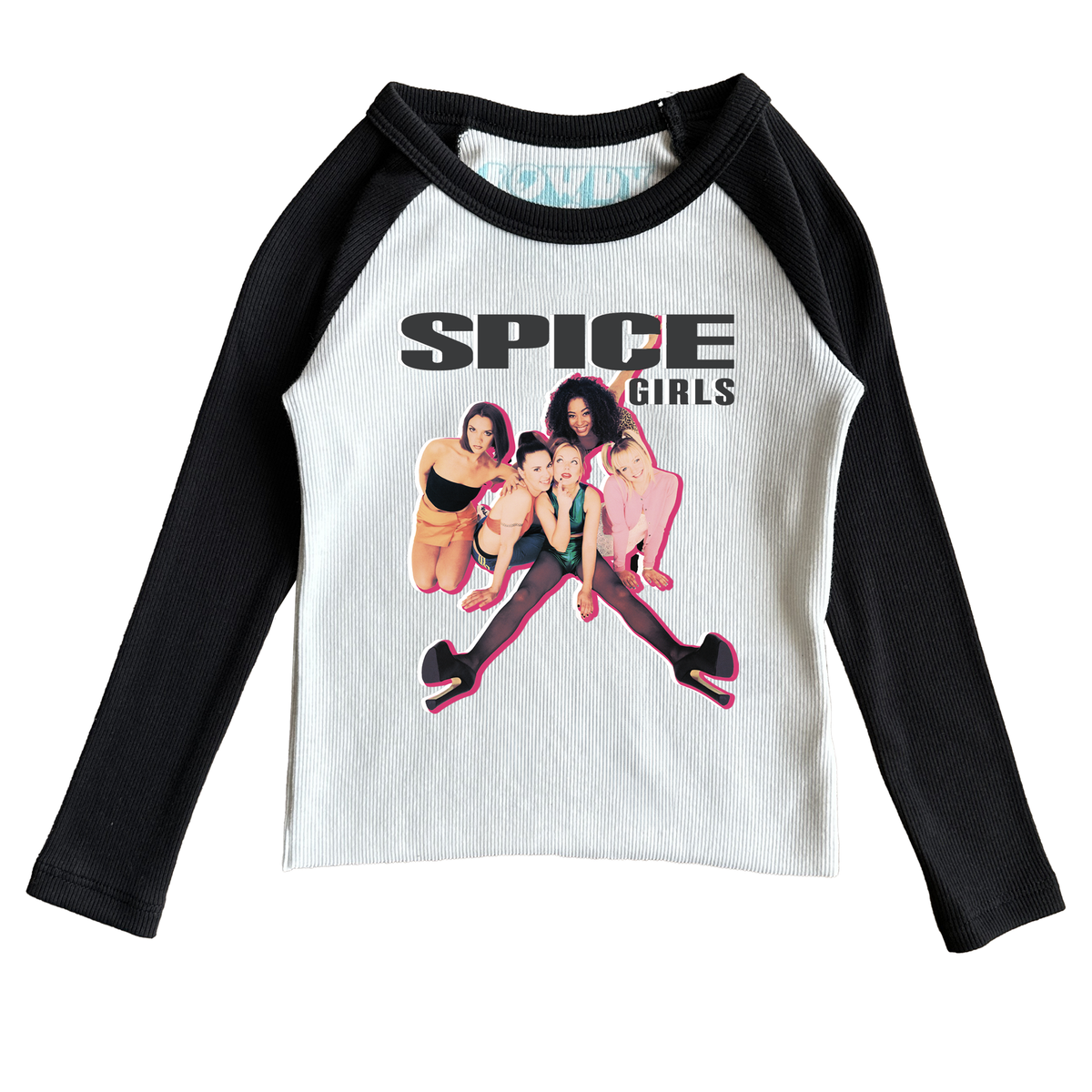 Spice Girls Heels - Ribbed Raglan Girls tee