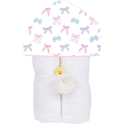 Bows Plush Deluxe Hooded Towel