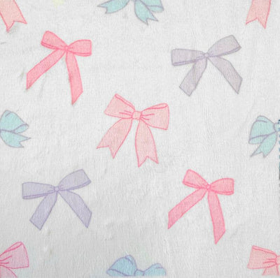 Bows Plush Deluxe Hooded Towel