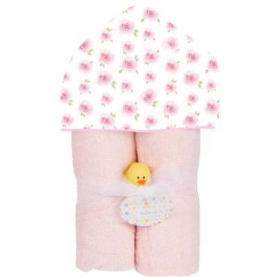 Rosebuds Plush Deluxe Hooded Towel