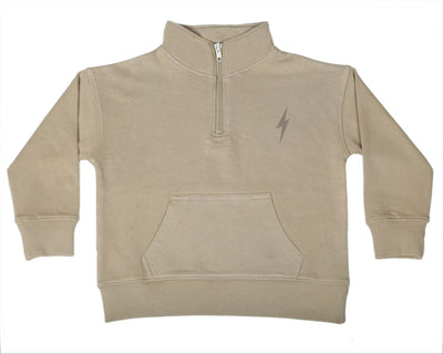 Stone French Terry Bolt 1/4 Zip Sweatshirt & Pocket Jogger Pant