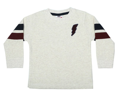 Oatmeal Moto Taping Thermal Long Sleeve Shirt