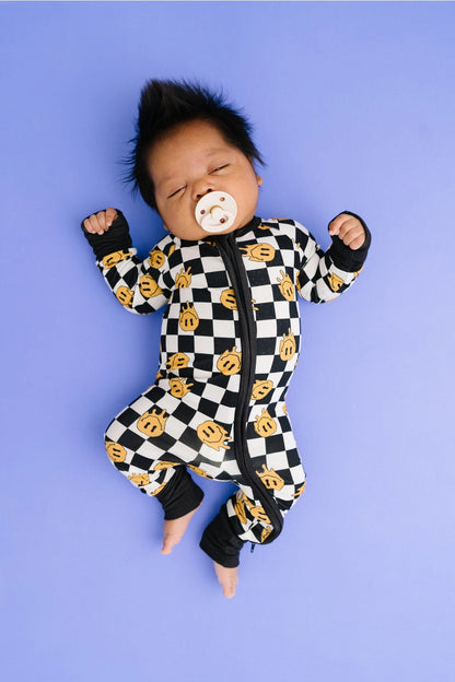 Retro Smiley Bamboo Sleeper - Twinkle Twinkle Little One