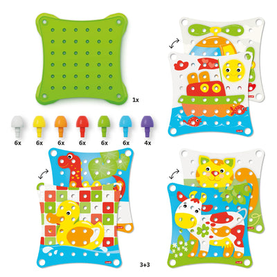 Quercetti Jumbo Peggy Evo - 41 pcs