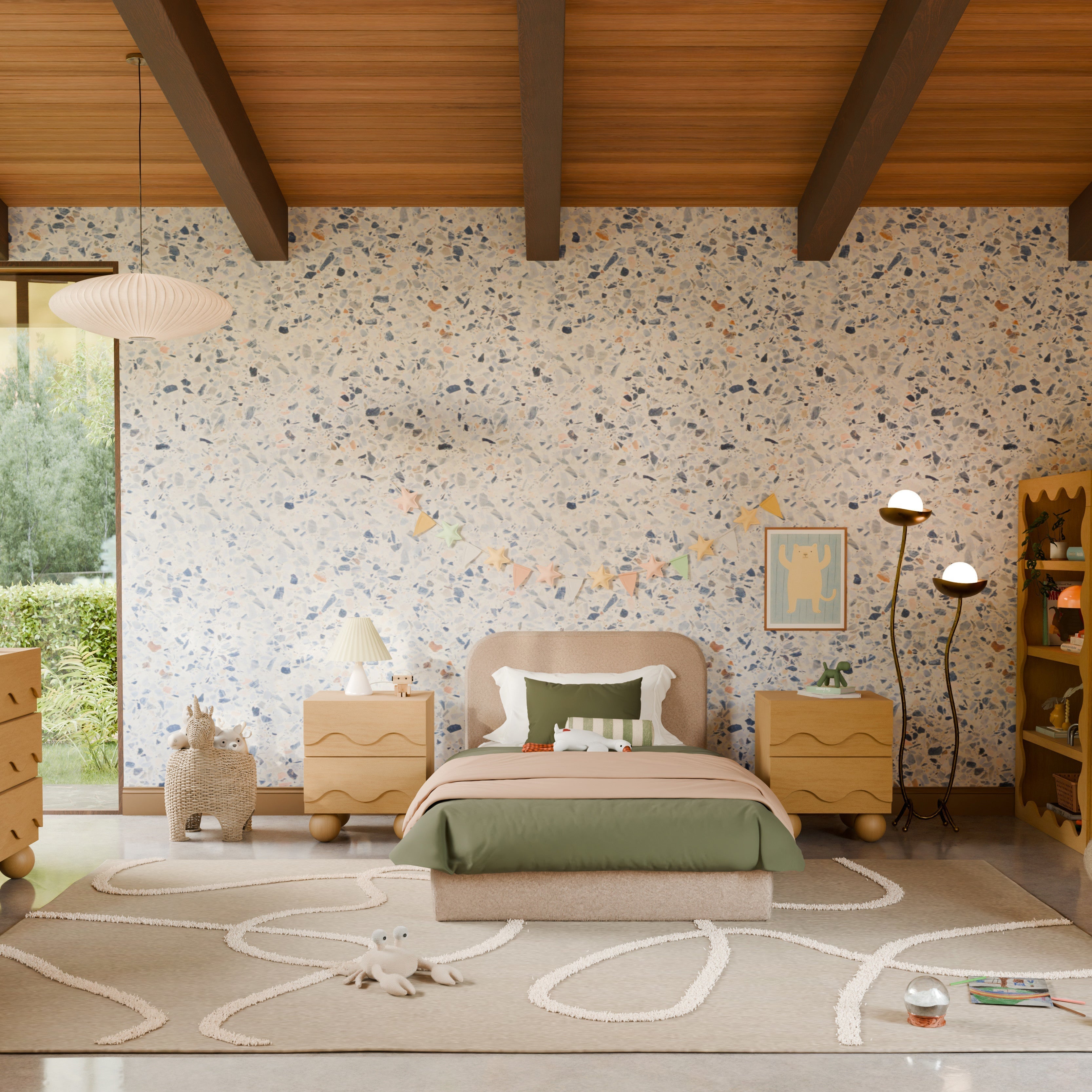 Babyletto Nara Twin Bed - Twinkle Twinkle Little One