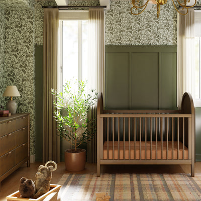 Babyletto Bondi Cane 3-in-1 Convertible Crib with Toddler Bed Conversion Kit - Twinkle Twinkle Little One