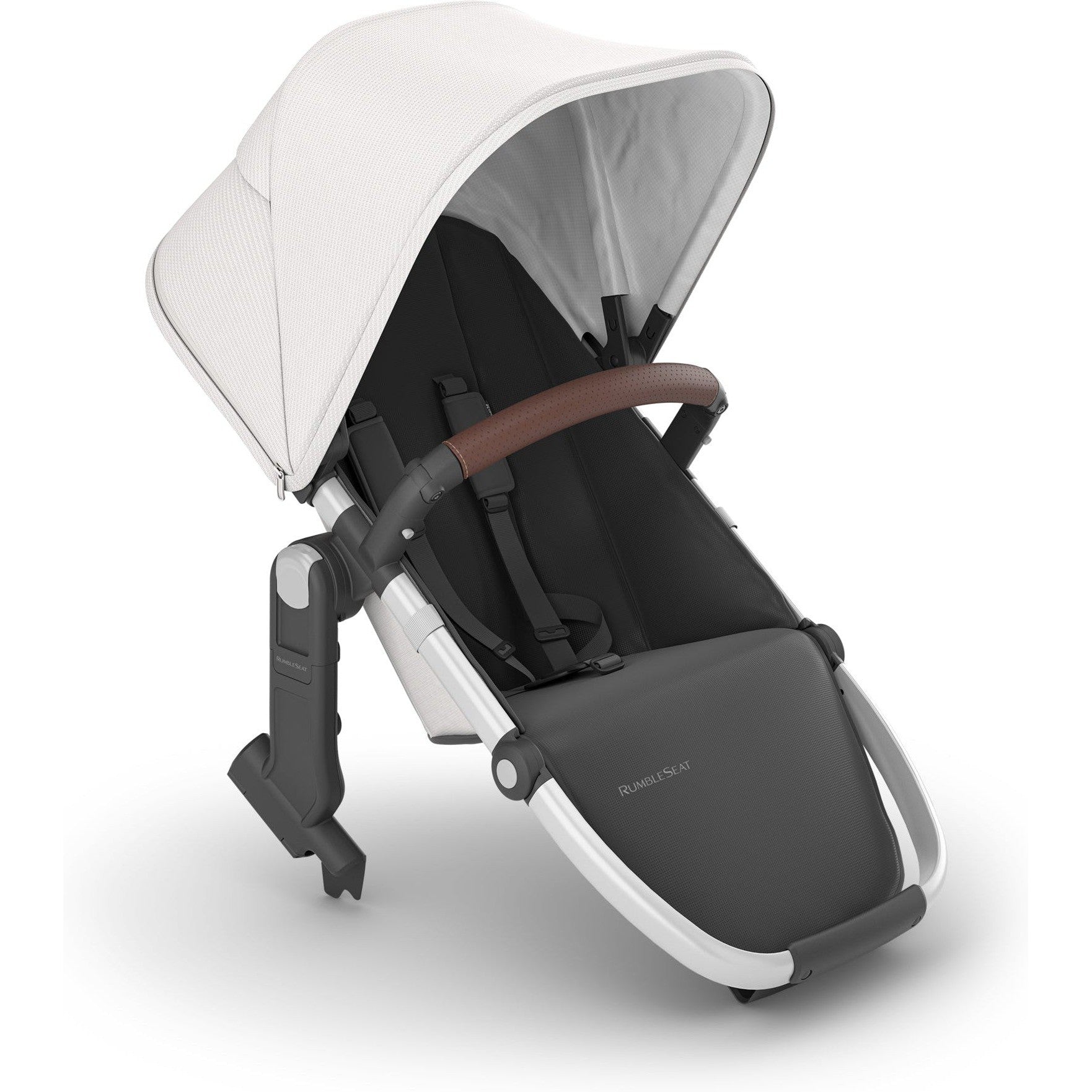 Buy bryce-white-marl-silver-frame-chestnut-leather UPPAbaby Vista V2+ RumbleSeat