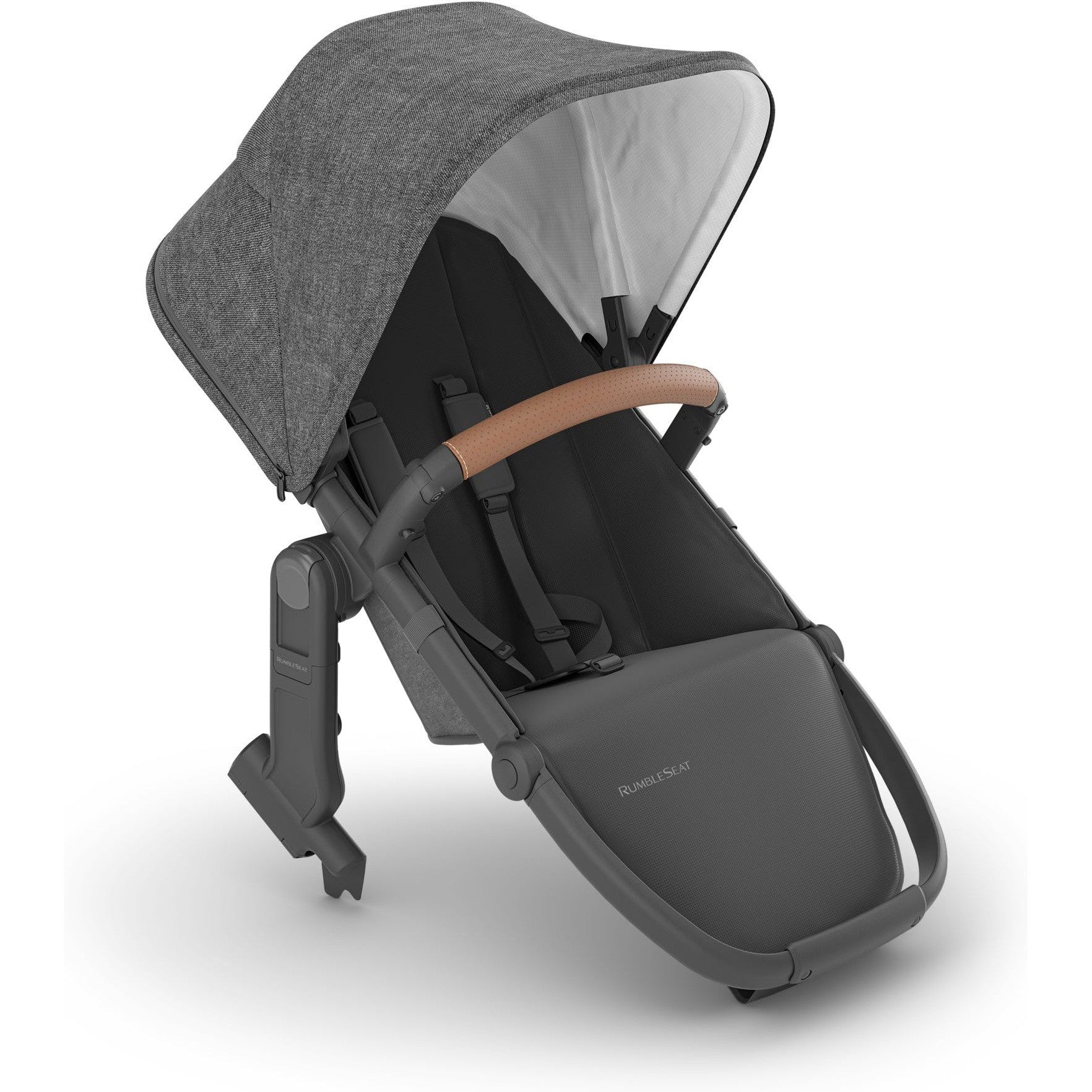 Buy greyson-charcoal-melange-carbon-frame-saddle-leather UPPAbaby Vista V2+ RumbleSeat