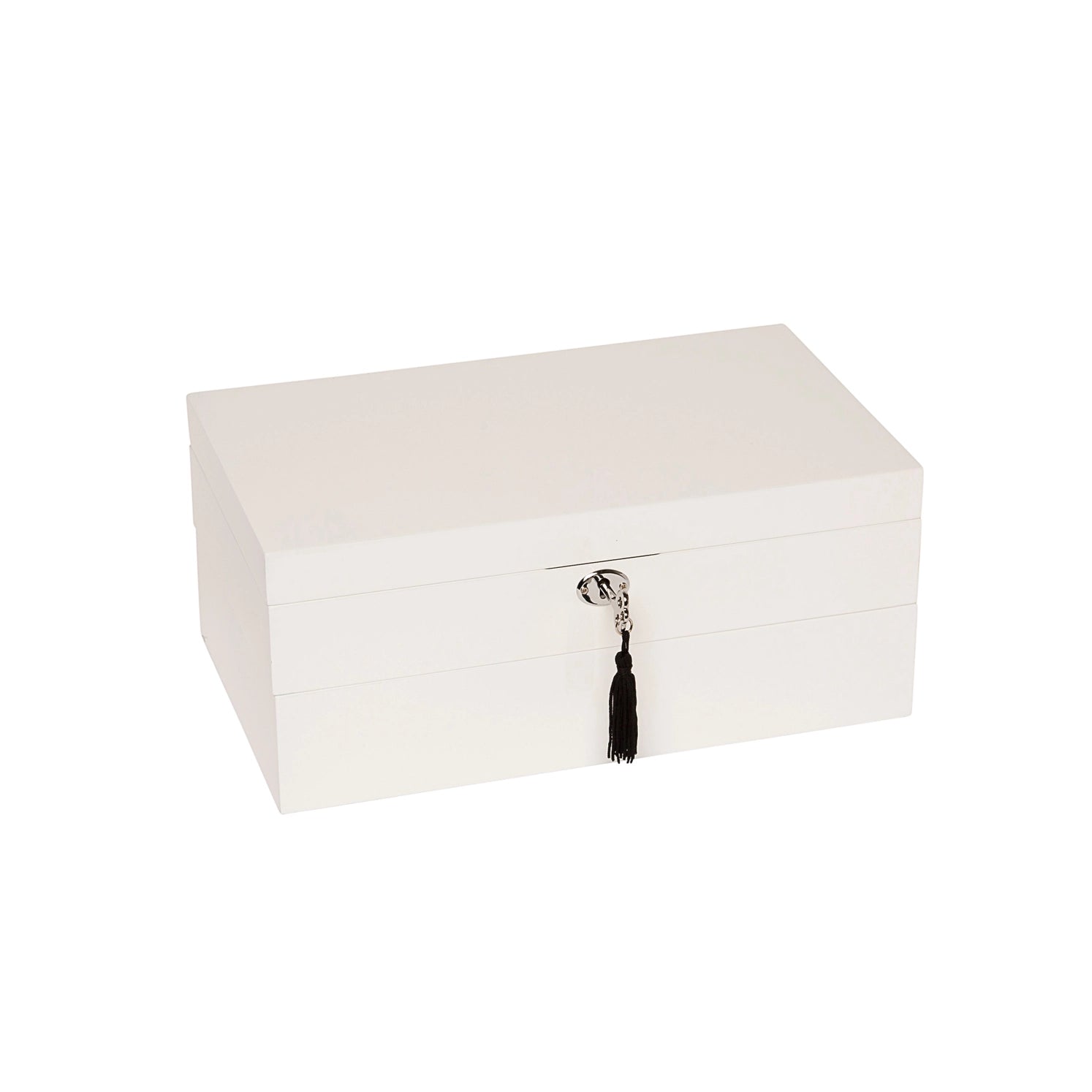 White Stackable High-Gloss Jewelry Box - Twinkle Twinkle Little One