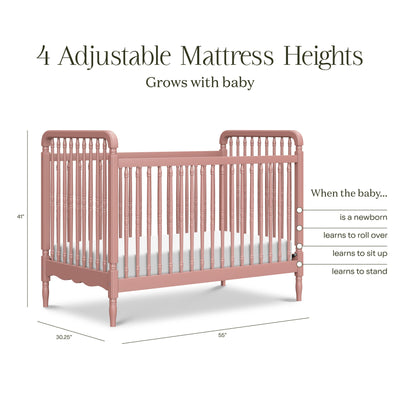 Namesake Liberty 3-in-1 Convertible Spindle Crib with Toddler Bed Conversion Kit