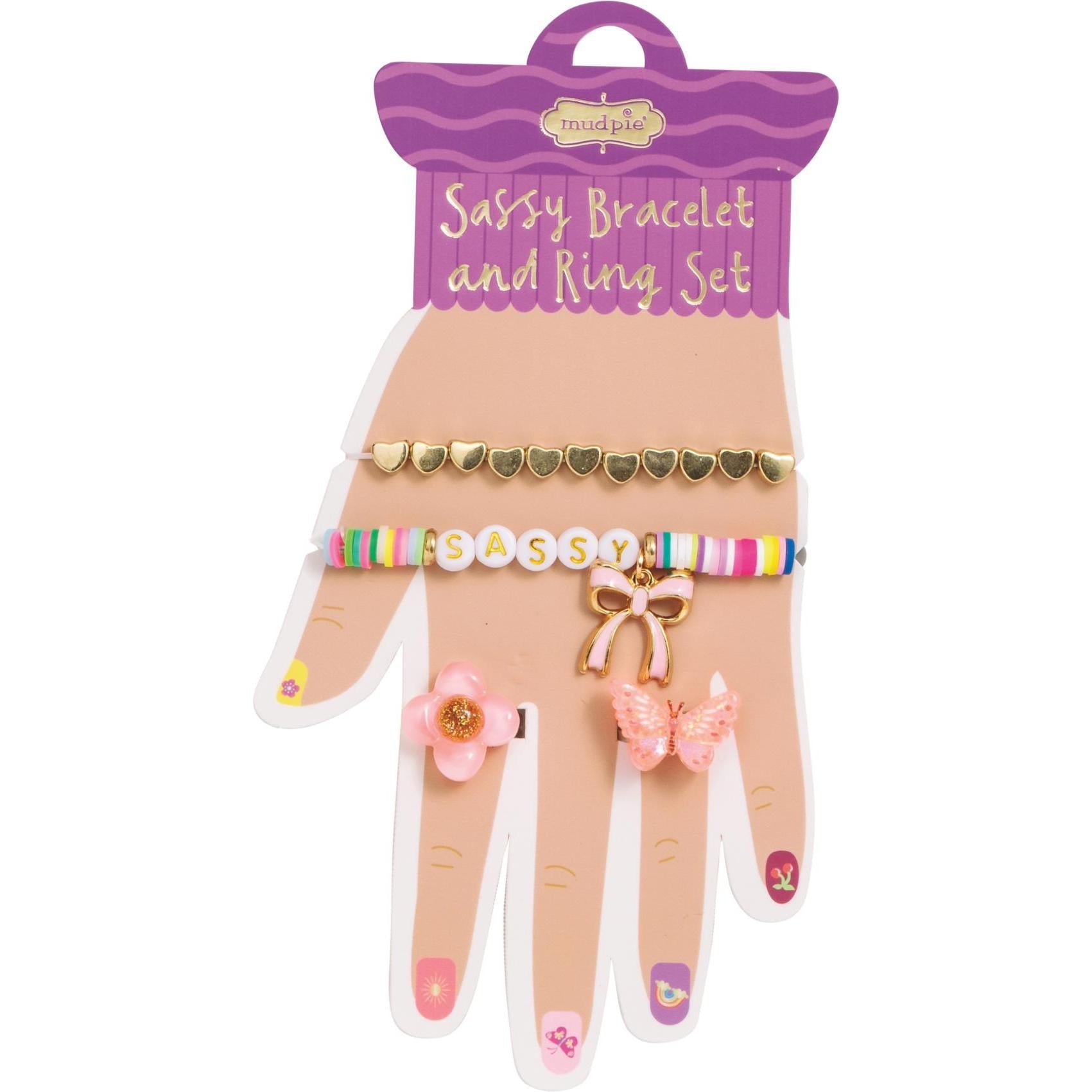Purple Bracelets Rings Card