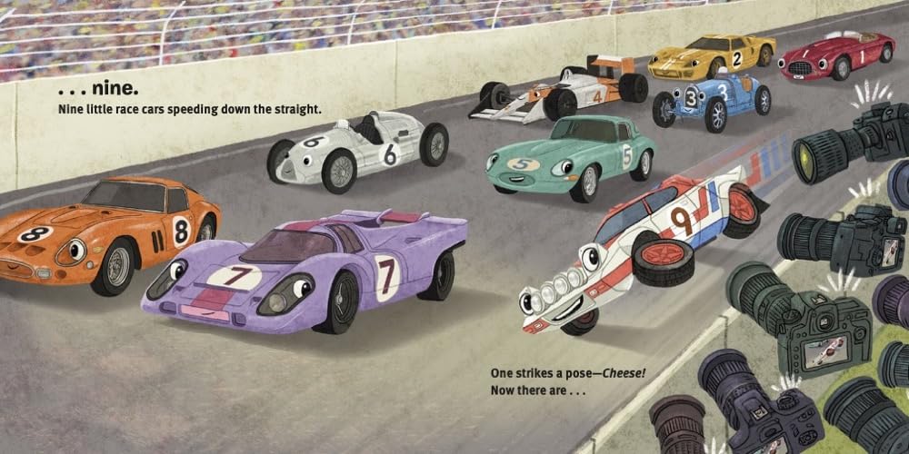 10 Little Race Cars Board Book - Twinkle Twinkle Little One