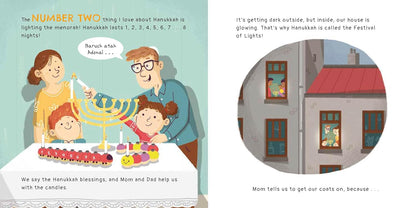 10 Things I Love About Hanukkah Hardcover Book - Twinkle Twinkle Little One