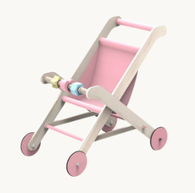 Doll Stroller - Pink - Twinkle Twinkle Little One