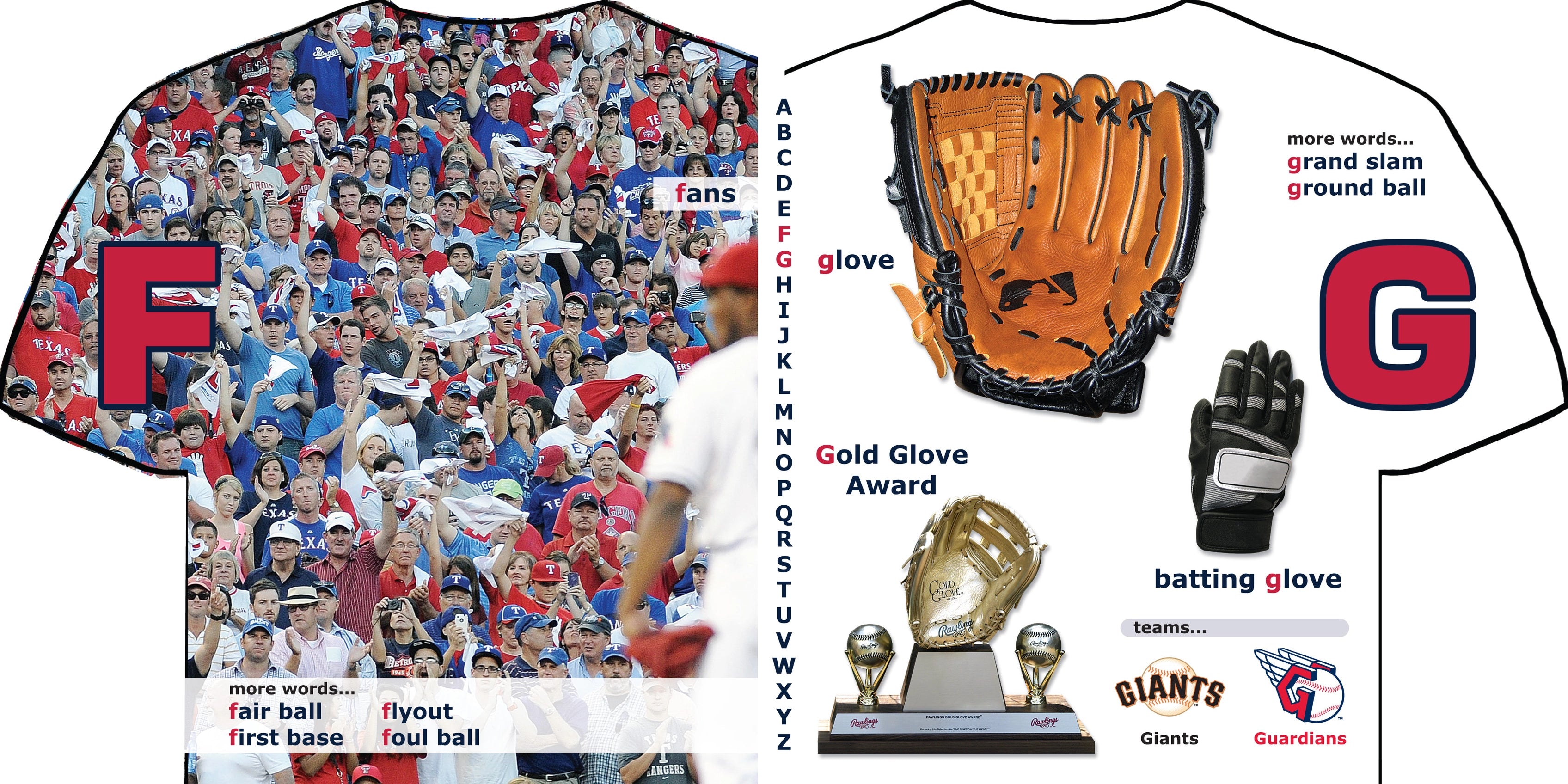 MLB Baseball ABC - League Edition Board Book