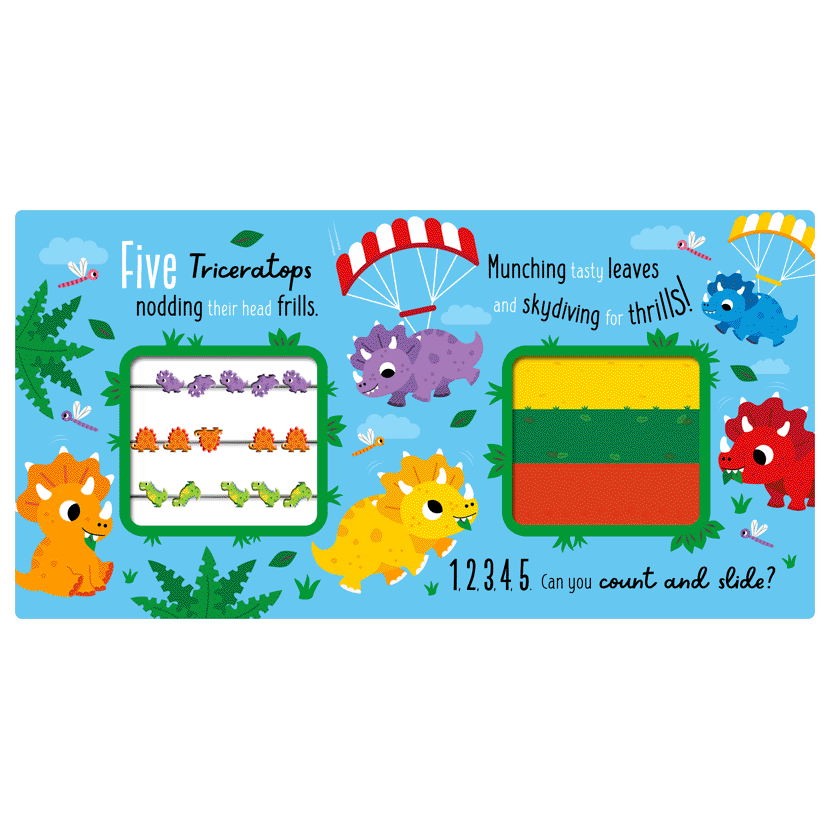 Count & Slide the Dinosaurs
