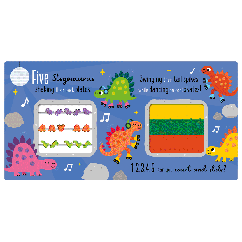 Count & Slide the Dinosaurs