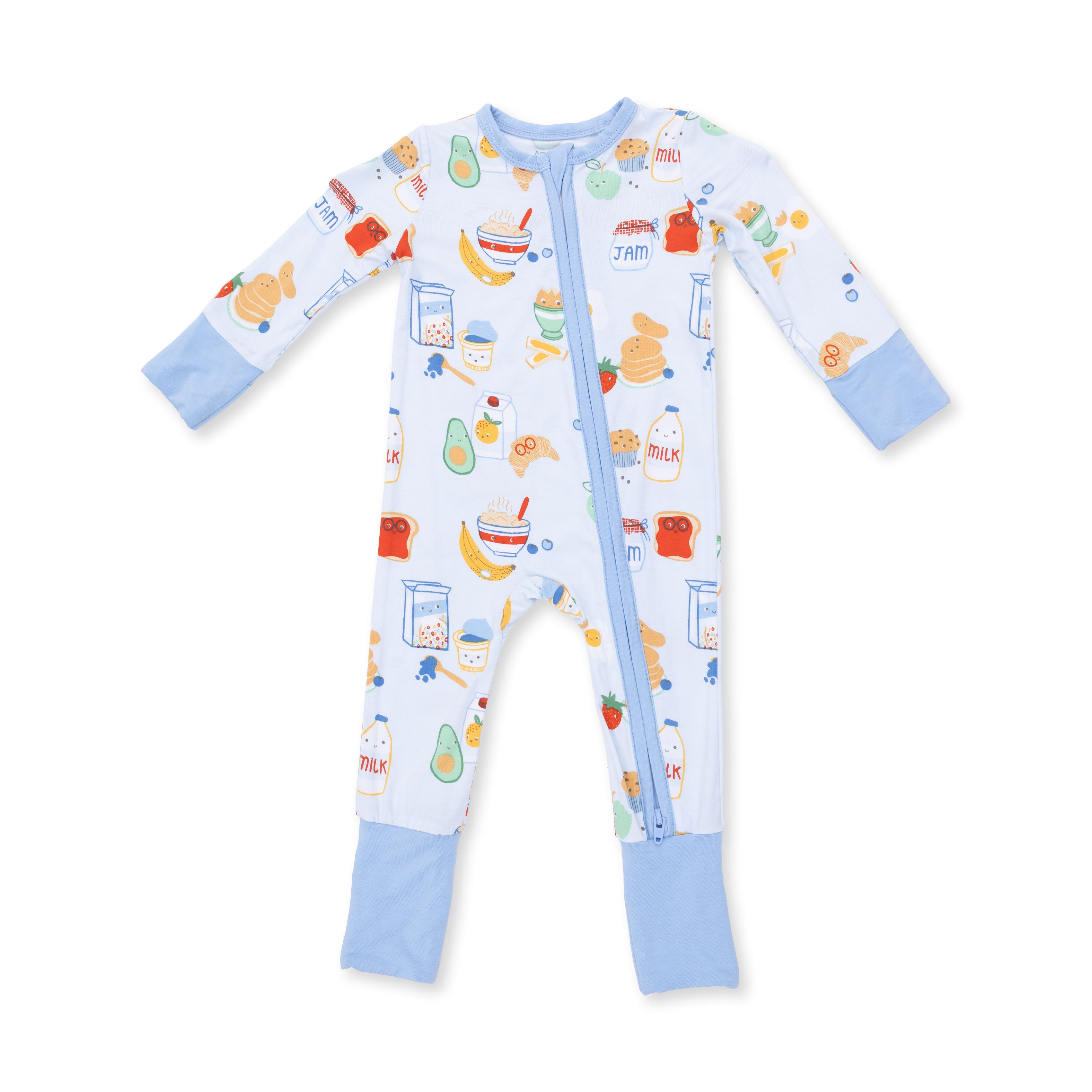 Angel Dear Breakfast Club Blue Convertible Romper