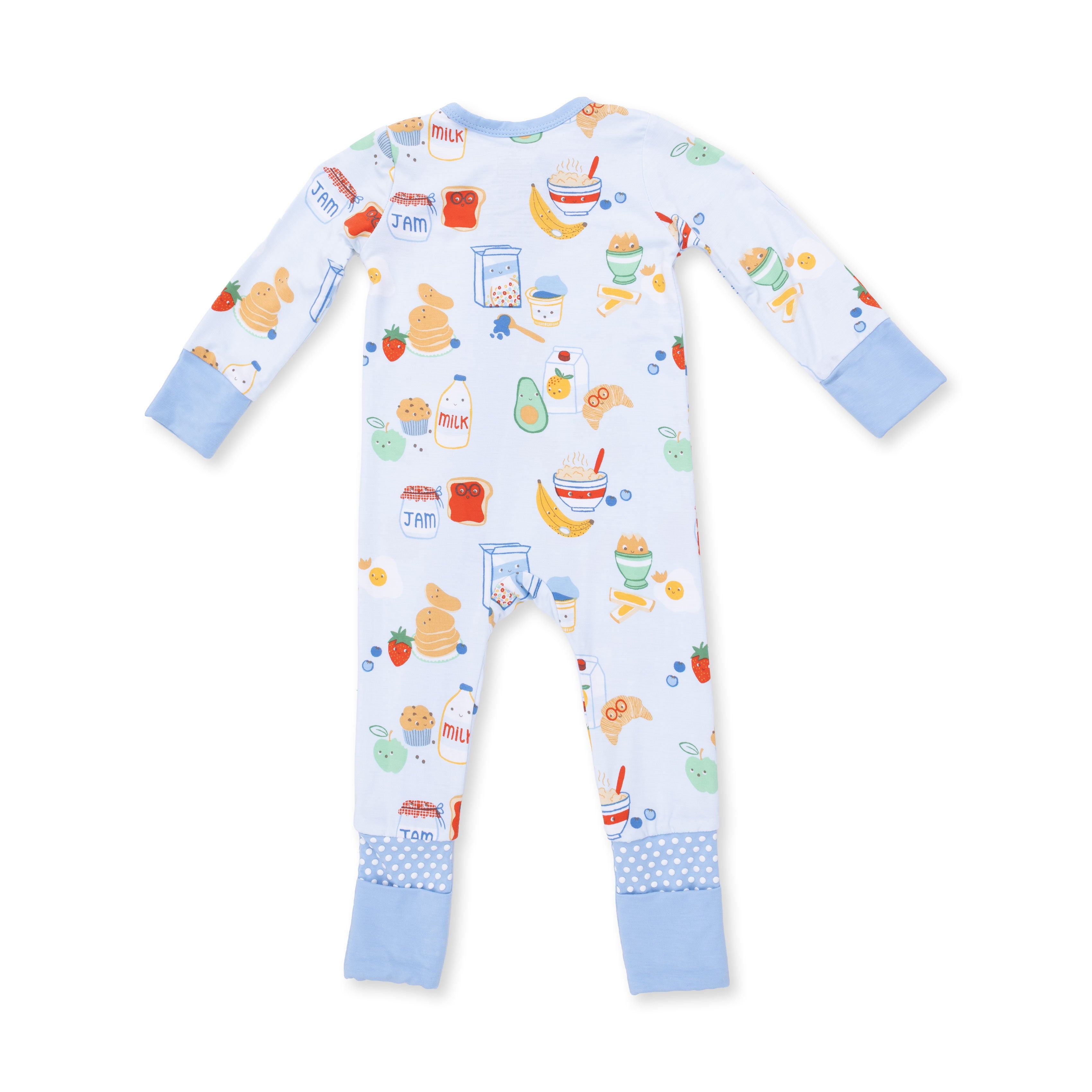 Angel Dear Breakfast Club Blue Convertible Romper