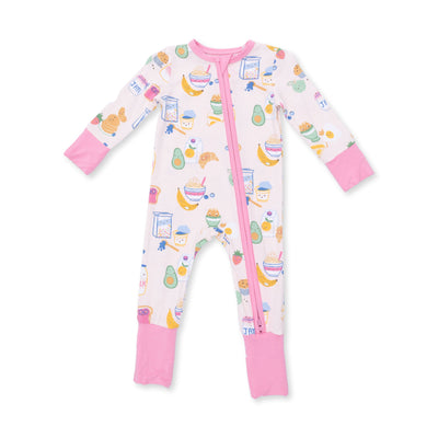 Angel Dear Breakfast Club Pink Convertible Romper