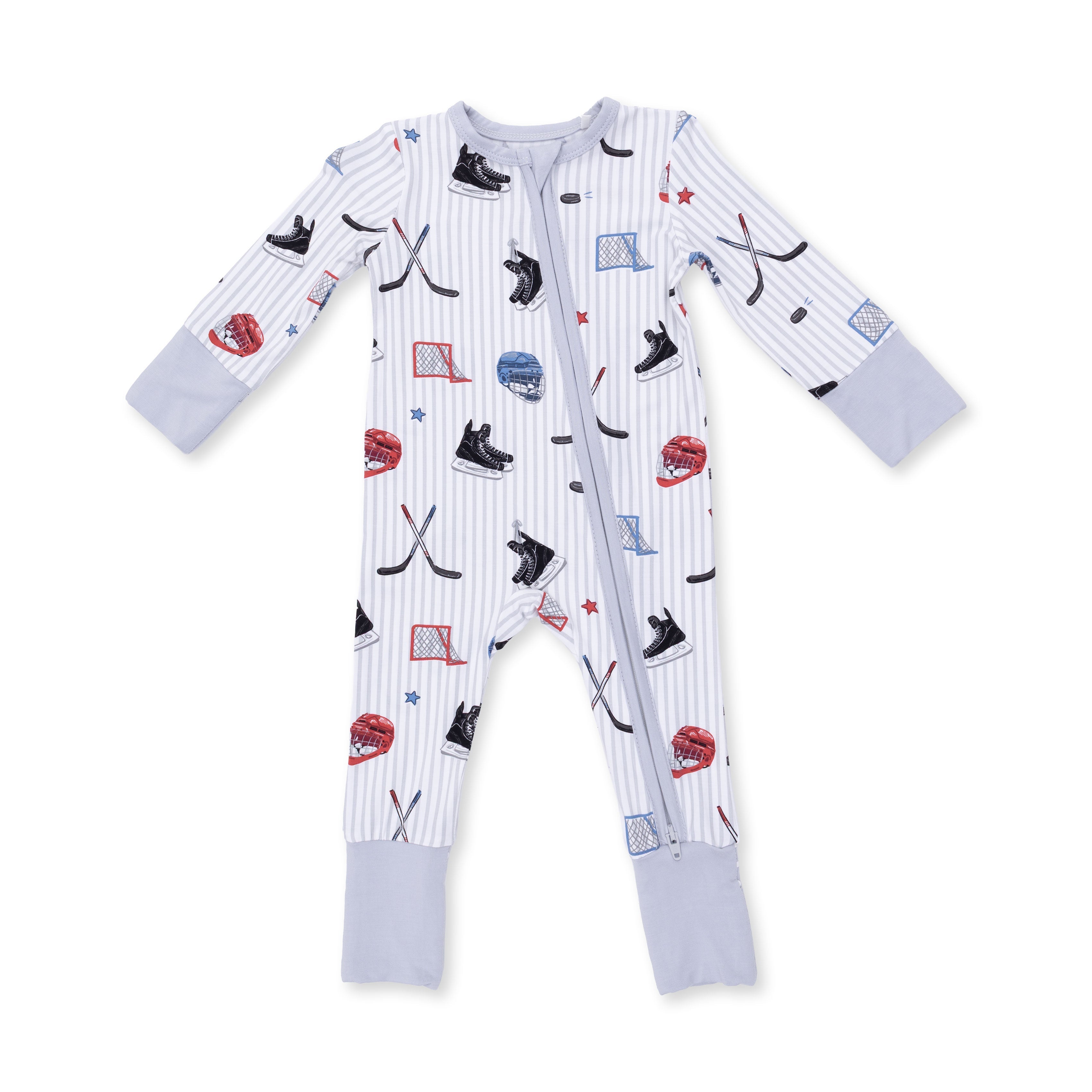 Angel Dear Hockey Stripe Convertible Romper