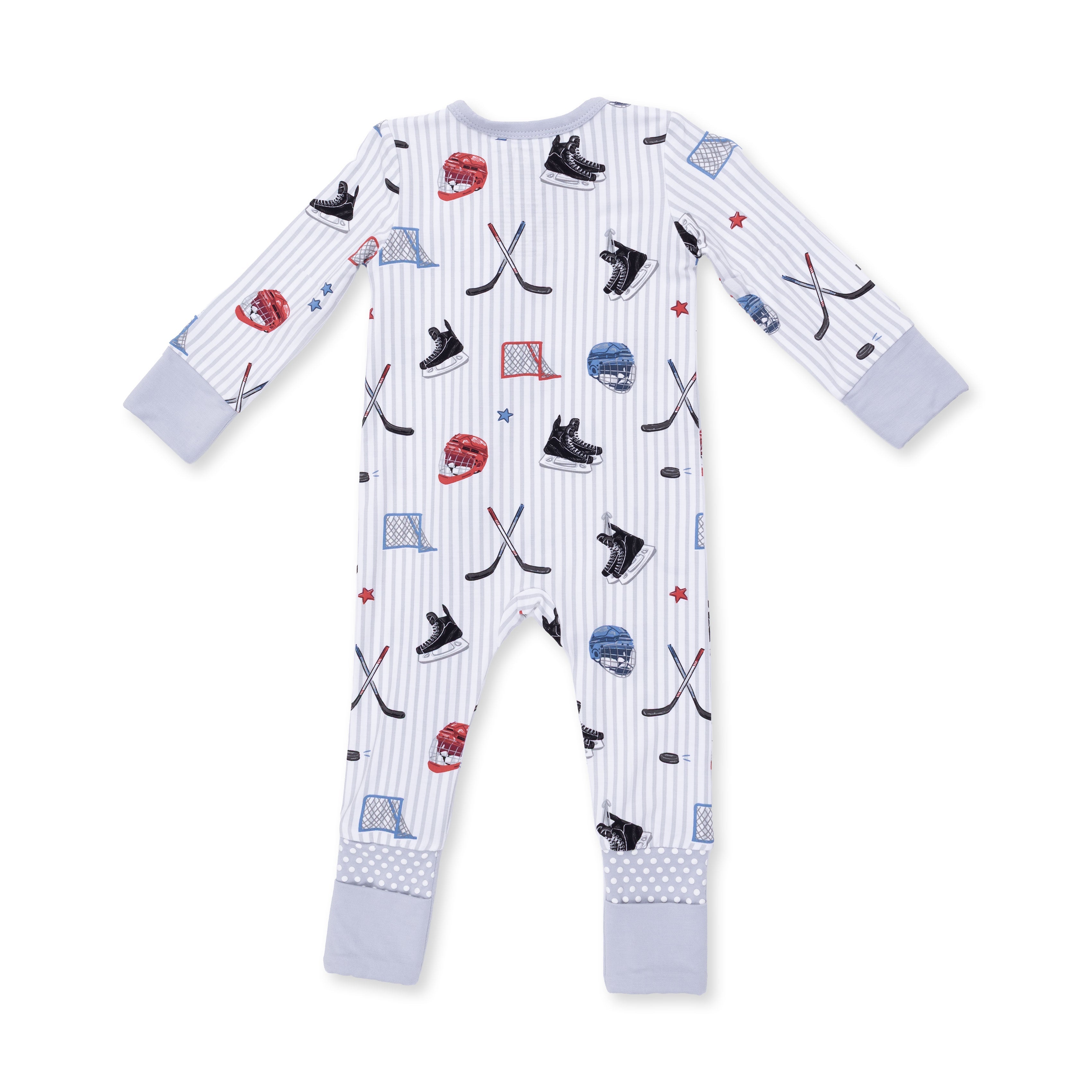 Angel Dear Hockey Stripe Convertible Romper