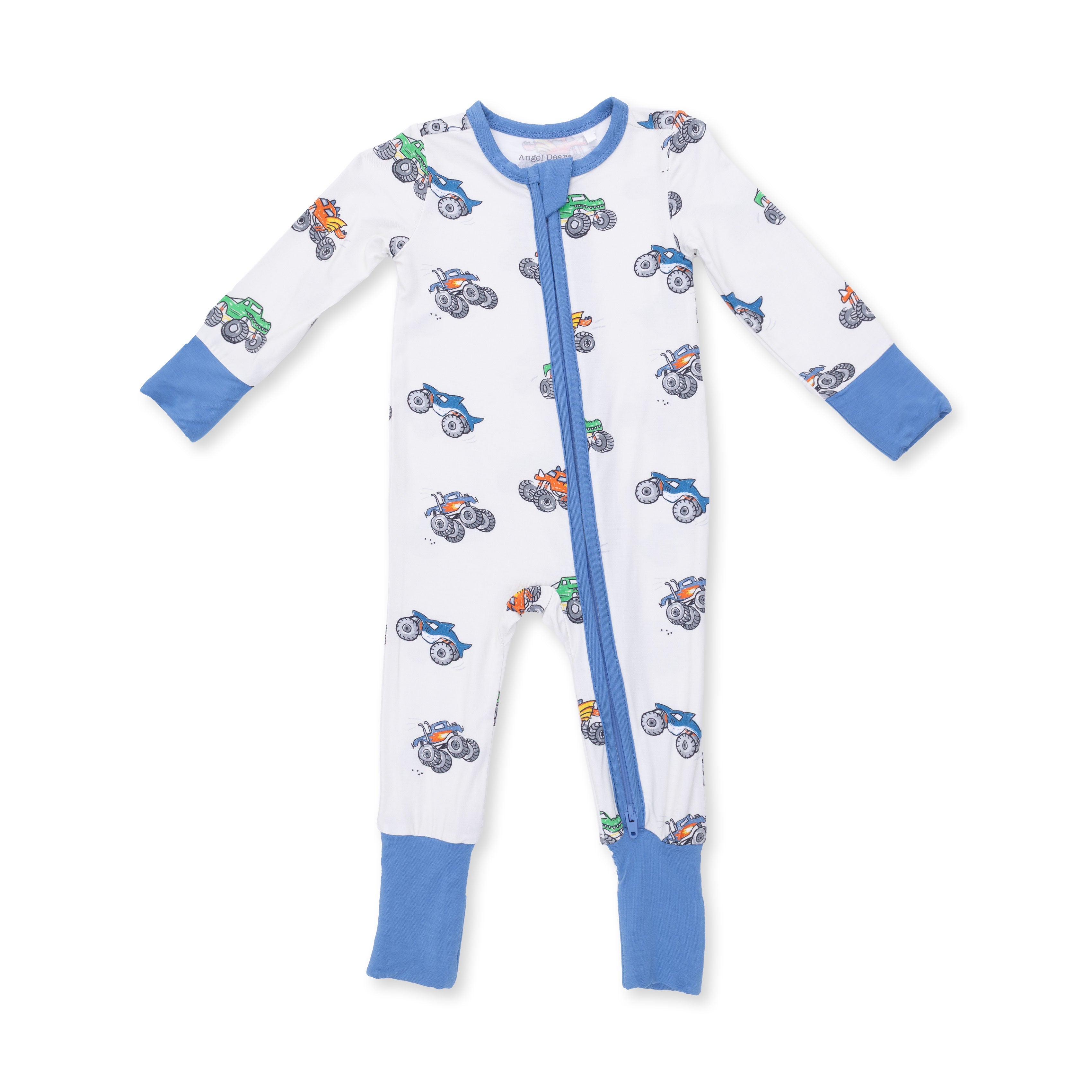 Angel Dear Monster Trucks Convertible Romper