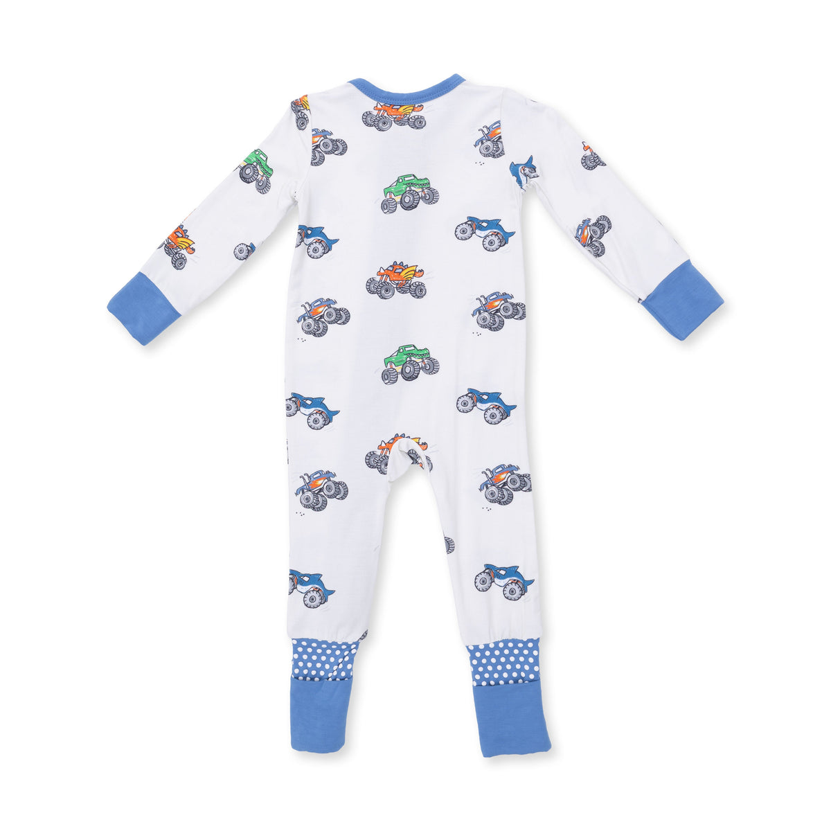 Angel Dear Monster Trucks Convertible Romper