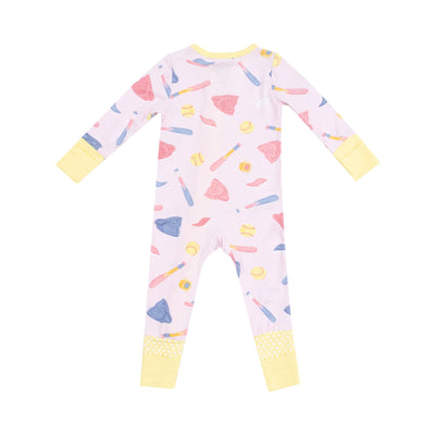 Softball 2 Way Zipper Romper - Twinkle Twinkle Little One