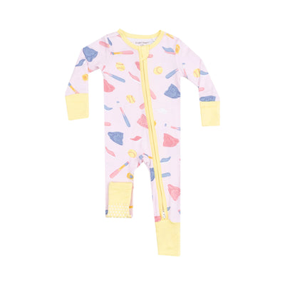 Softball 2 Way Zipper Romper - Twinkle Twinkle Little One