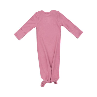 Ribbed Wild Rose Knotted Gown - Twinkle Twinkle Little One