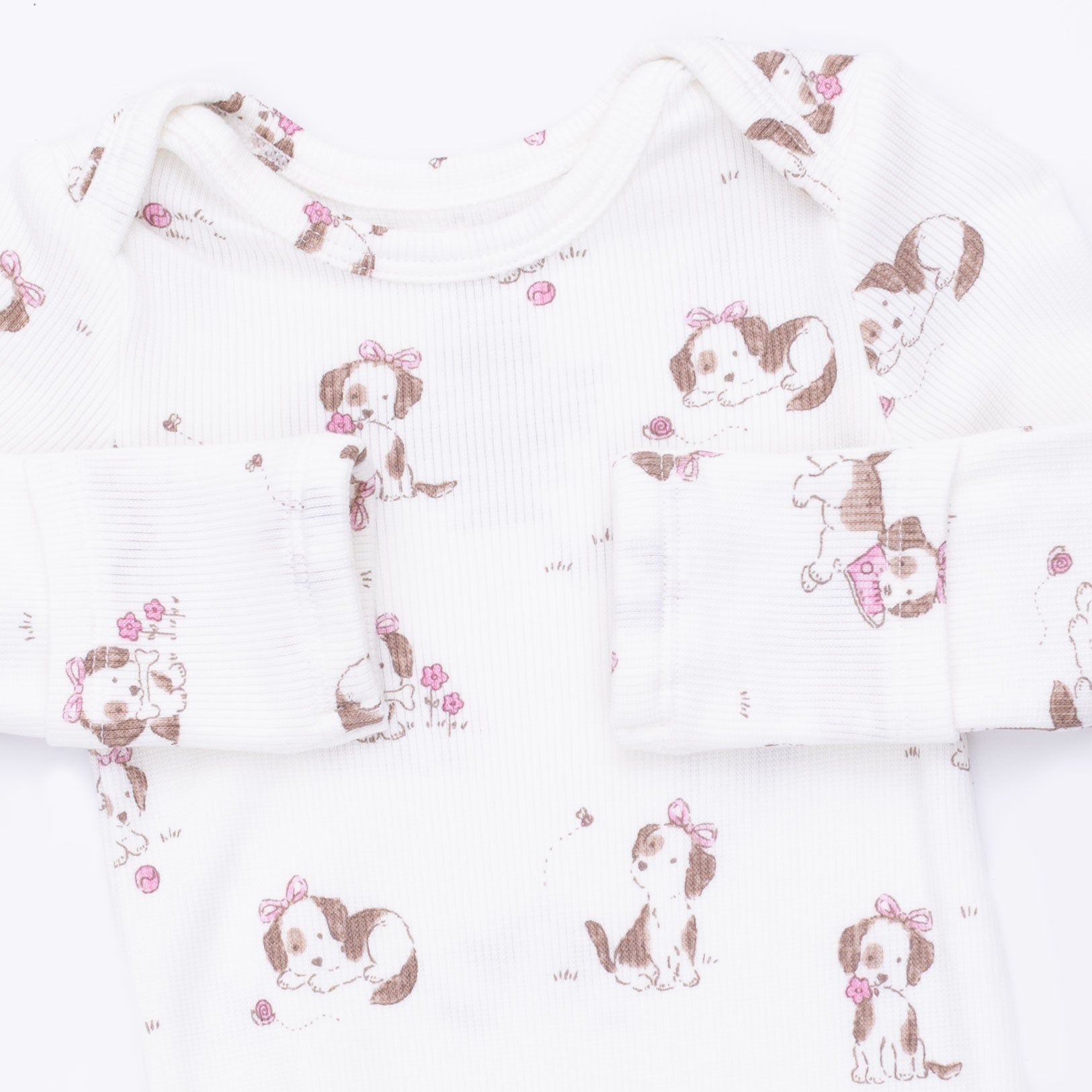Angel Dear Explorer Puppy Pink Knotted Gown and Knot Headband