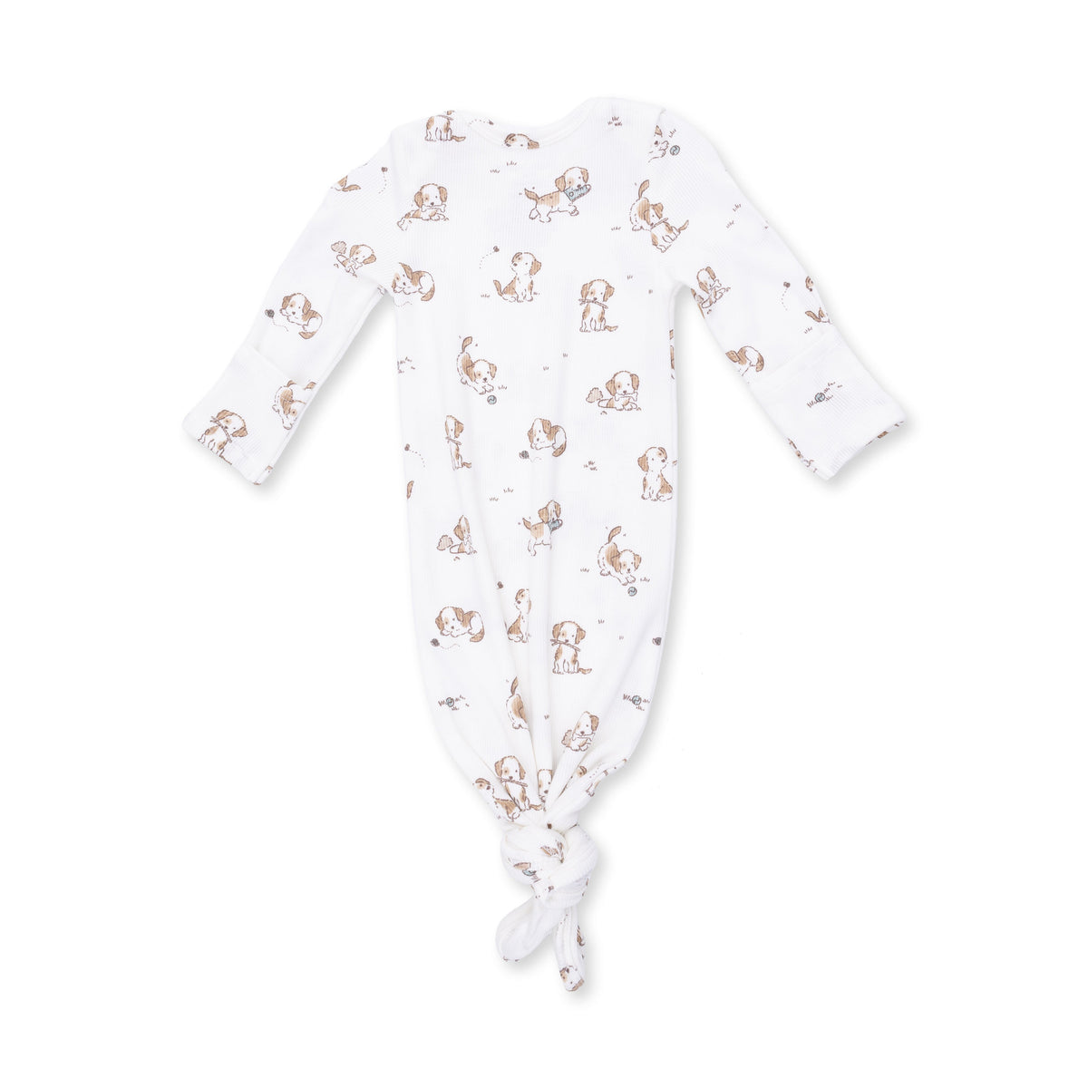 Angel Dear Explorer Puppy Blue Knotted Gown and Beanie Hat