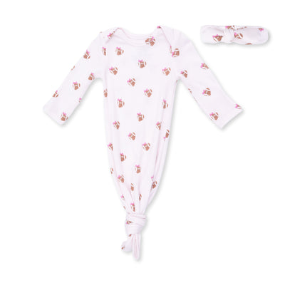 Angel Dear Mini Football Hearts Knotted Gown and Headband
