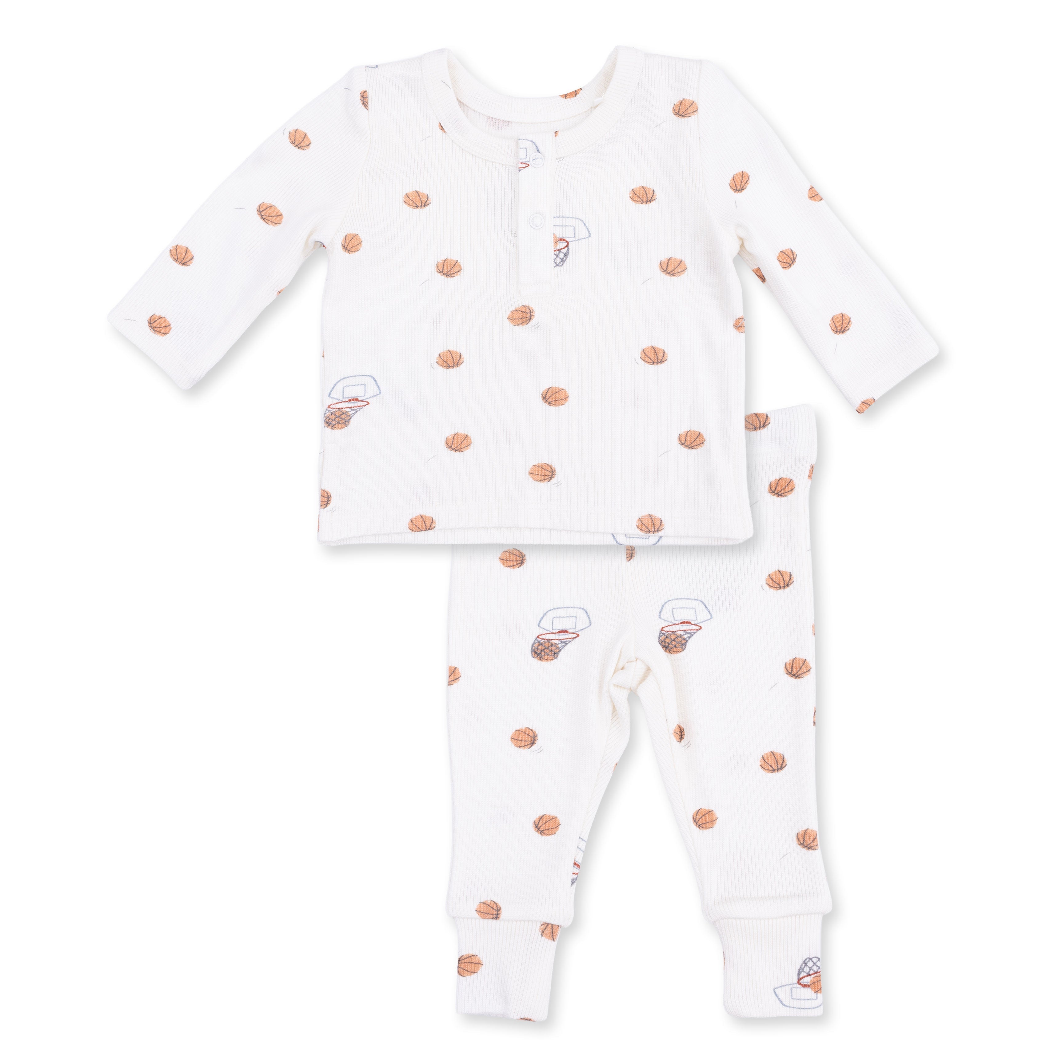 Angel Dear Mini Basketballs Long Sleeve Henley Play Set