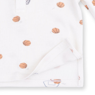 Angel Dear Mini Basketballs Long Sleeve Henley Play Set