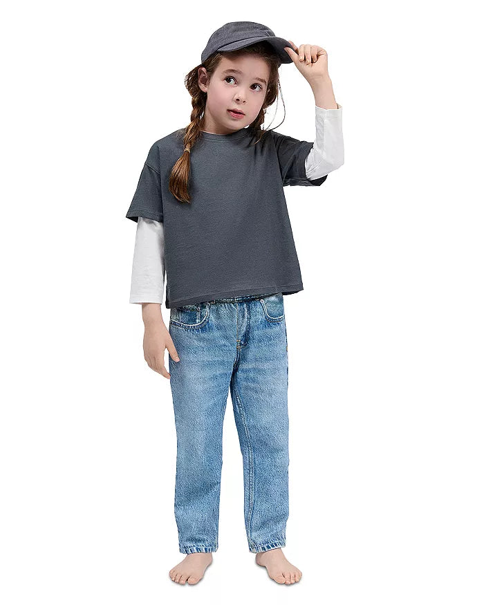 Unisex Mini rb Miramar Wide Leg Sweatpant Jeans