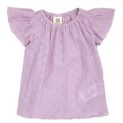 Daisy Frill Flutter Sleeve Top & Bloomer Set - Dream Eyelet