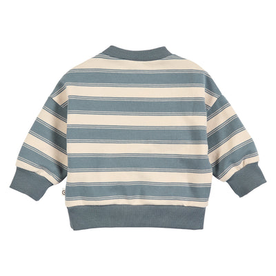 Stripe Sweat Set - Oak/Stormy Blue - Twinkle Twinkle Little One