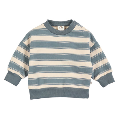 Stripe Sweat Set - Oak/Stormy Blue - Twinkle Twinkle Little One