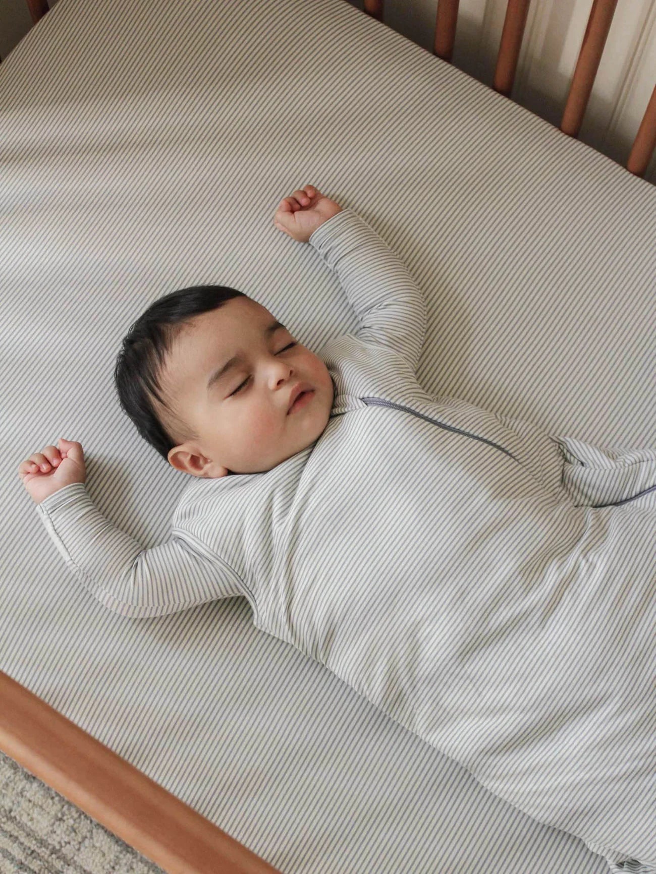Crib Sheet - Blue Stripe